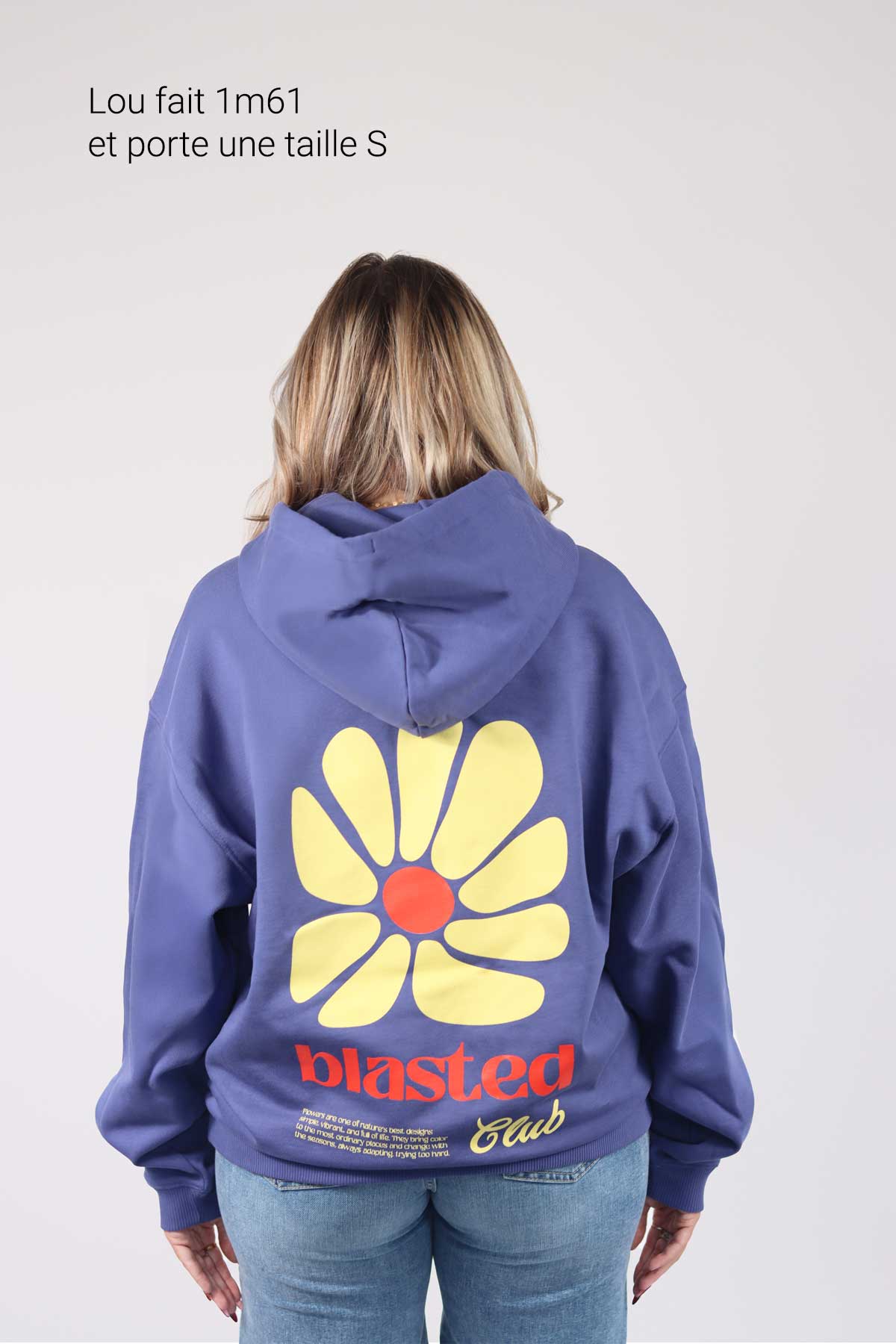 Sweat-shirt FLORA BEIGE (Coupe GIGA OVERSIZE)